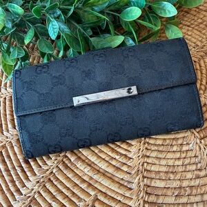 Gucci GG Black Women's Long Wallet
